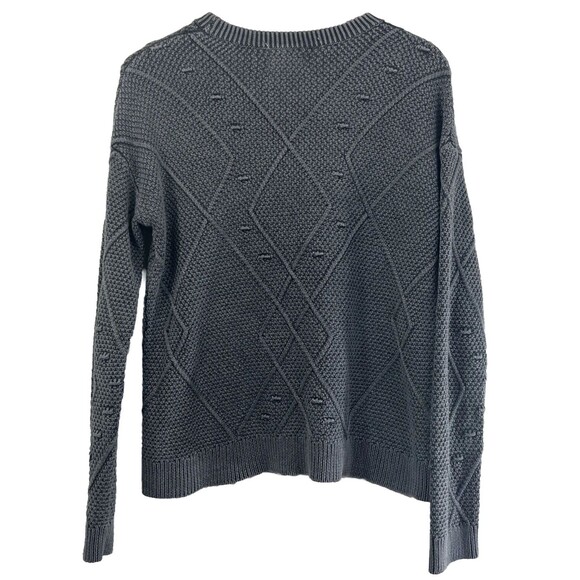 FOR THE REPUBLIC Gray Chunky Knit Sweater Men's Size Small - Picture 2 of 10